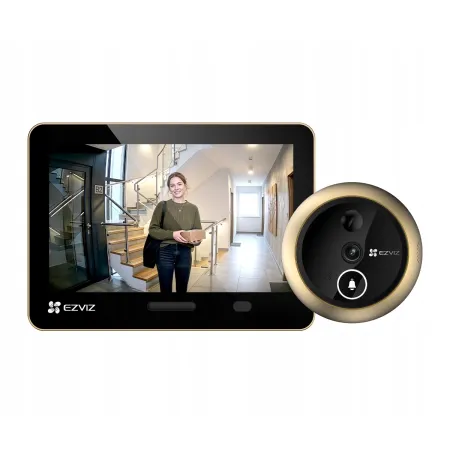 WIZJER INTELIGENTNY EZVIZ EP4 GOLD 4K 155° DETEKCJA TWARZY BATERIA 7100mAh