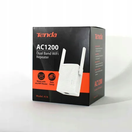 Tenda A18 wzmacniacz sygnału WiFi AC1200, 2,4/5GHz