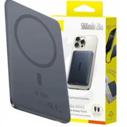 Baseus szybki power bank 5000 mAh 20W bezprzewodowy USB-C mocny bezpieczny