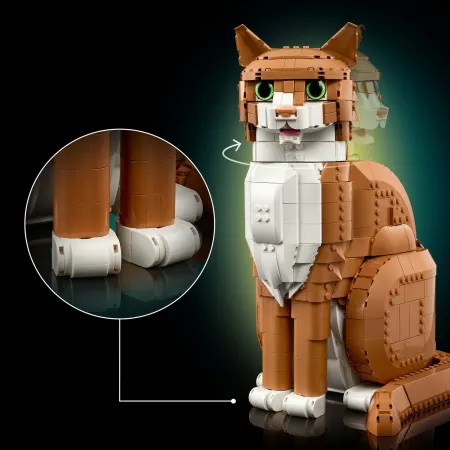 LEGO 21376 Rudy kot | zestaw kolekcjonerski do składania