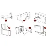 Wizjer elektroniczny MBG Line 14 mm / 40-100 mm / 120 ° kamera do drzwi