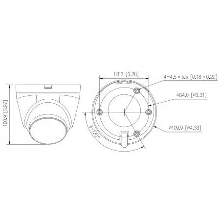 Kamera kopułowa IP Dahua WDR IPC-HDW1439V-A-IL PoE 4 Mpx Smart Dual Light