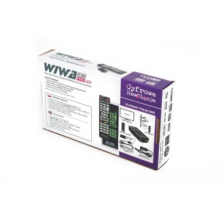 Tuner DVB-T2 Wiwa Mini dekoder tv naziemnej H.265