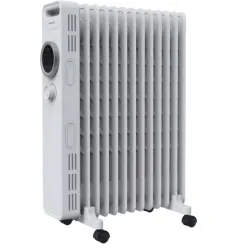 Grzejnik olejowy GoodHome 2500W biały Trzy poziomy mocy Termostat