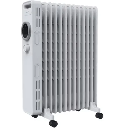 Grzejnik olejowy GoodHome 2500W biały Trzy poziomy mocy Termostat