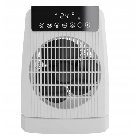 Termowentylator biurkowy z oscylacją - max. 2000W Termostat elektroniczny